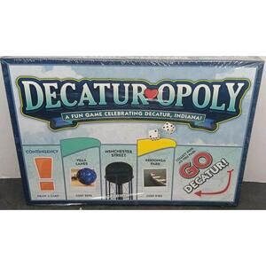 Rare Monopoly Decatur-Opoly A Fun Game Celebrating Decatur Indiana  Board Game